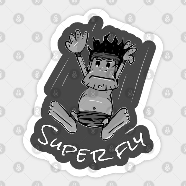 Vintage Super-fly Sticker by Ace13creations